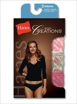 Hanes Body Creations Cotton Stretch Bikini - EisnerBrothers.com